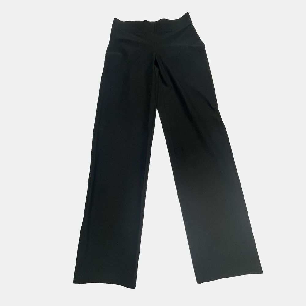 Eileen Fisher Washable Stretch Crepe Pants Black Pull On Women's Size XS